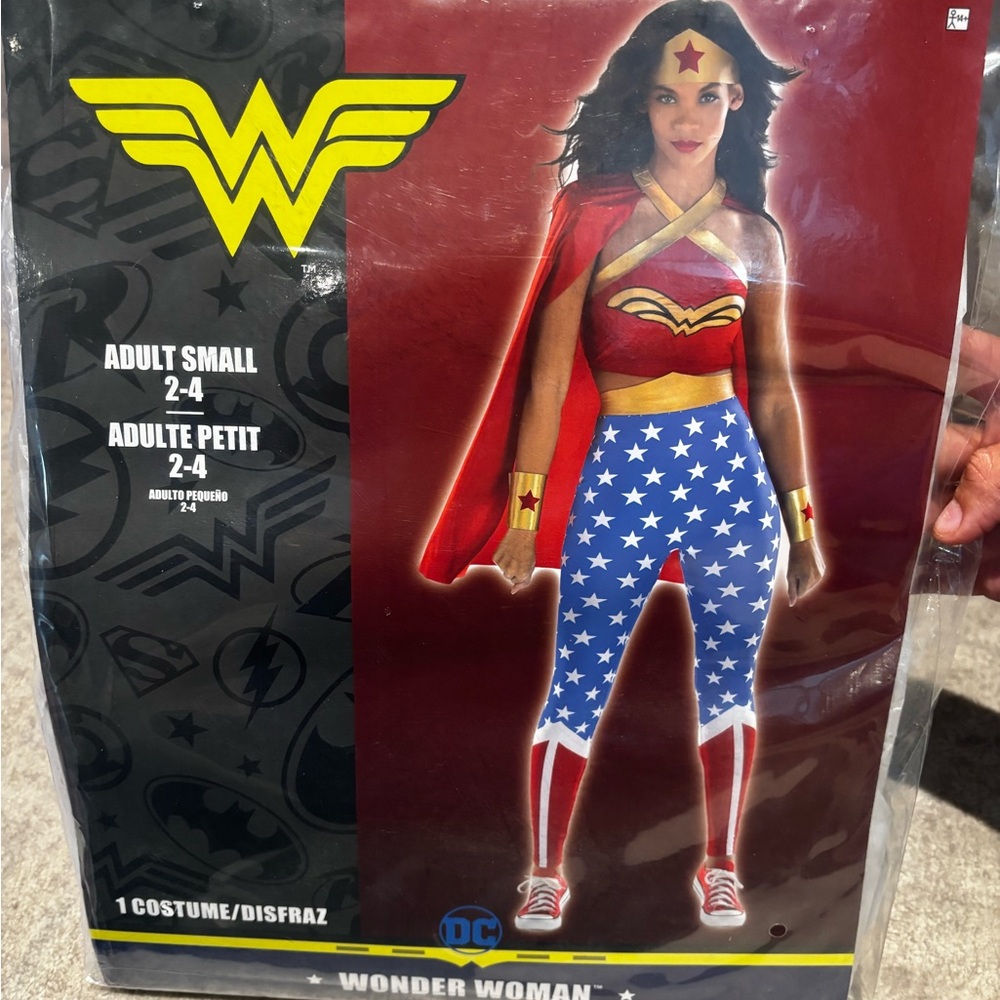 DC Wonder Woman Kids Costume - Red, Blue, and Gold